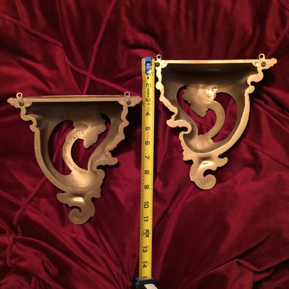 Gold Vintage Scroll Wall Small Shelves - Picture 12 of 12